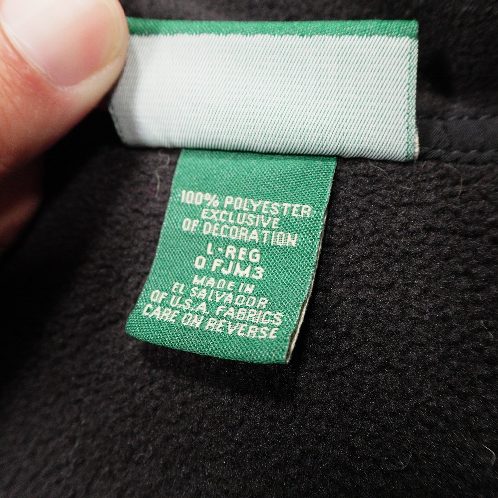 VINTAGE LL BEAN Men's L Black Polartec Full Zip Fleece Outdoor Winter Jacket - Picture 3 of 7